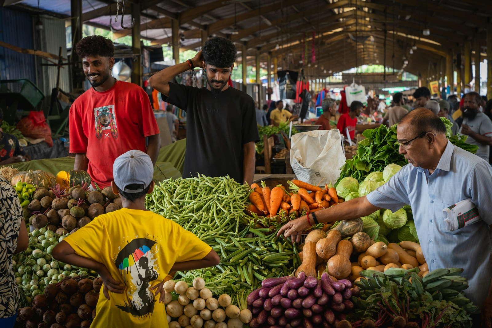 Marché de légumes frais